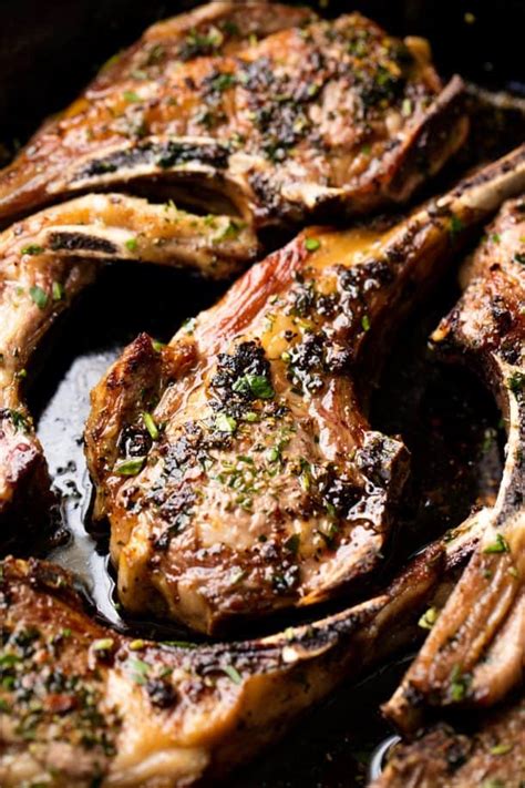 Easy Garlic Herb Lamb Chops - Cafe Delites