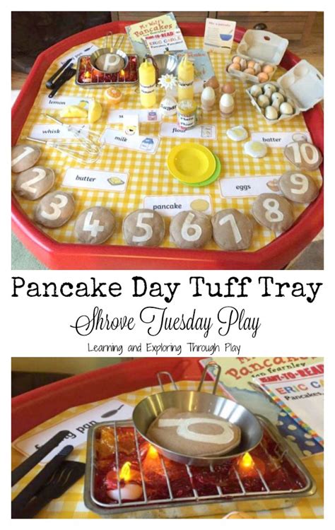 Learning and Exploring Through Play: Pancake Day Shrove Tuesday Activity