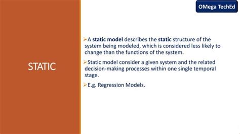 Types of Mathematical Model.