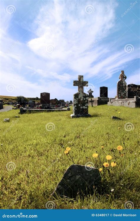 Irish graveyard 3 stock image. Image of celtic, christ - 6348017