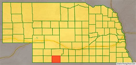 Map of Red Willow County, Nebraska