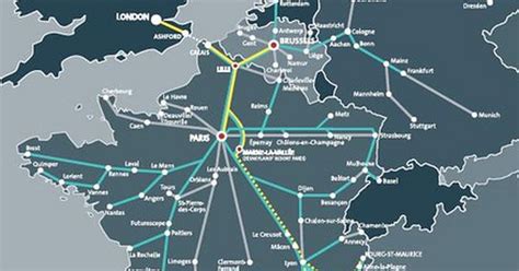 Map of Eurostar & connecting high-speed train routes | Flickr - Photo ...