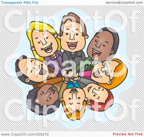 Royalty-Free (RF) Clipart Illustration of a Happy Business Team In A ...