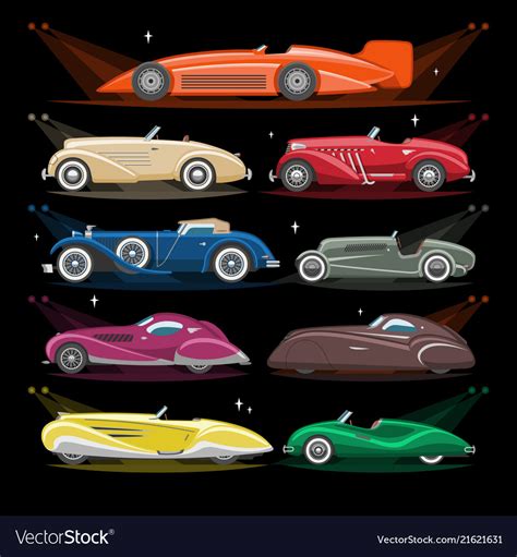 Art deco car retro luxury auto transport Vector Image