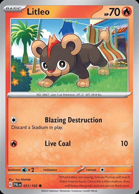 Litleo sv2 31 | Pokemon TCG POK Cards