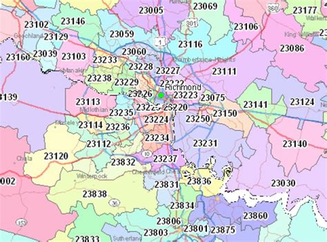 Richmond Zip Code Map - Zip Code Mapped