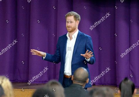 Prince Harry Attends School Assembly Year Editorial Stock Photo - Stock ...