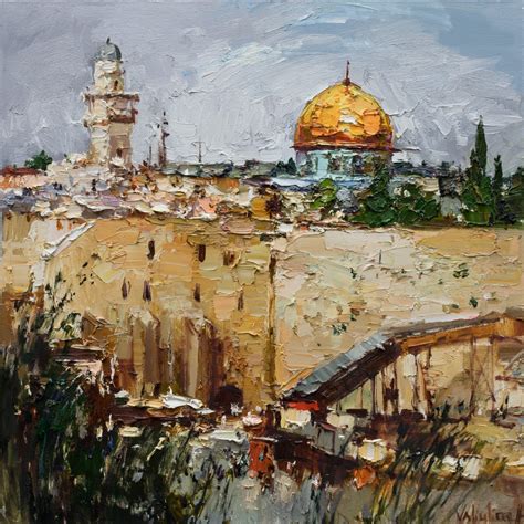 Western Wall and Dome of the Rock in Jerusalem, | Artfinder