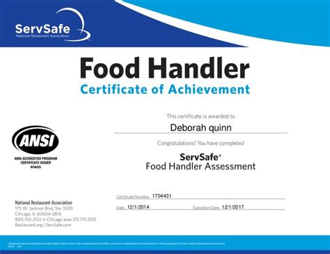 SUGGA SERVE SAFE CERTIFICATION!