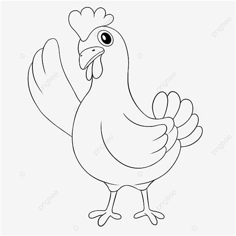 Chicken Clipart Black And White Chicken Clipart Black And White, Chicken Drawing, Lip Drawing ...