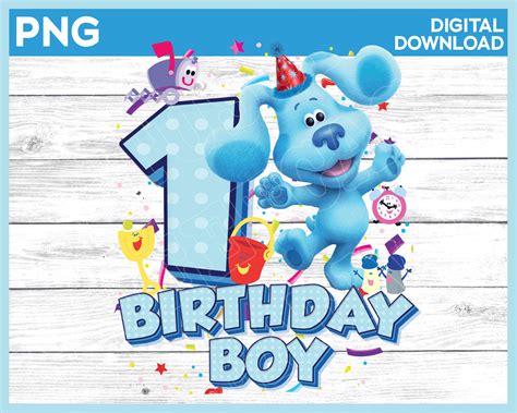 Blues Clues Birthday Boy Age 1 png image / Birthday boy image for print ...