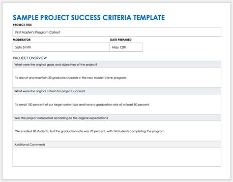 Project Success Criteria Guide | Smartsheet