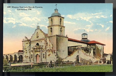 Picture postcard, "Mission San Luis Rey de Francia, California - 1798" | National Museum of ...