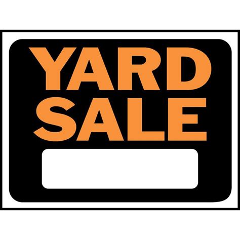 Yard Sale Signs Printable