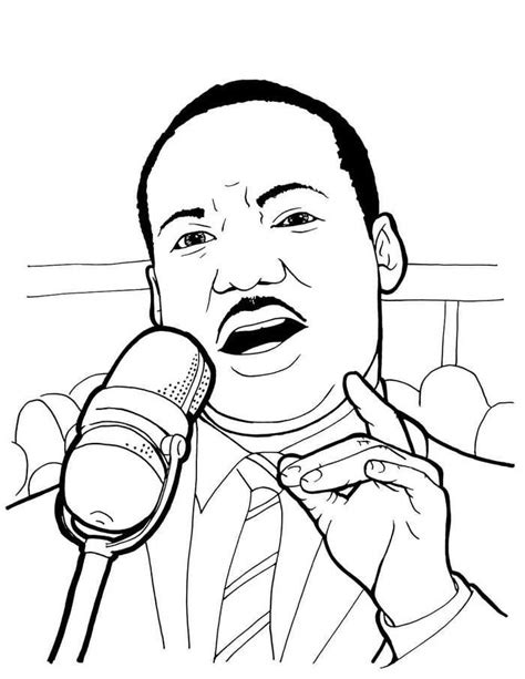 Martin Luther King Jr Coloring Page | chakiradecor.com