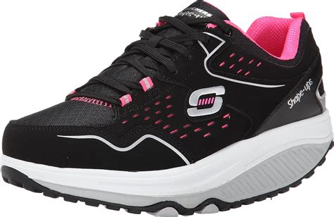 Skechers Shape-ups 2.0 Everyday Comfort Damen Sneakers, Schwarz (Black/Pink), 35.5 EU: Amazon.de ...