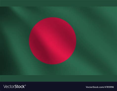 Bangladesh flag Royalty Free Vector Image - VectorStock