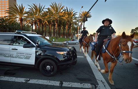 Sometimes you’ll catch these two Garden Grove Police officers horsing ...