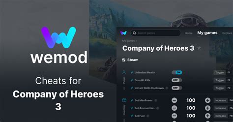 Company of Heroes 3 Cheats and Trainers for PC - WeMod