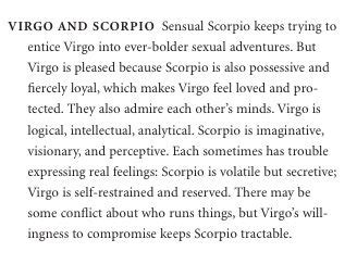 Virgo and Scorpio | Virgo and scorpio, Virgo relationships, Virgo ...