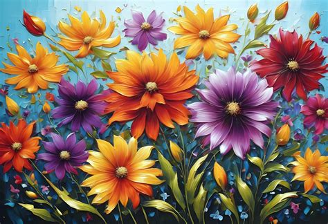 Flowers Art Painting Background Free Stock Photo - Public Domain Pictures