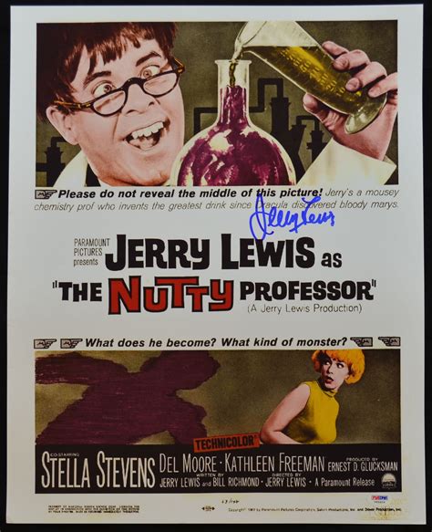 Lot Detail - Jerry Lewis Signed 16x20 Nutty Professor Color Movie Poster Repro Photo PSA/DNA