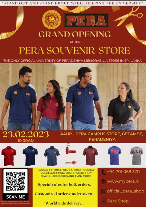 University of Peradeniya on LinkedIn: PERA Concept Store The Alumni Association of the ...