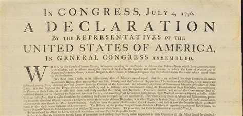 George Washington's copy of the Declaration of Independence - The ...