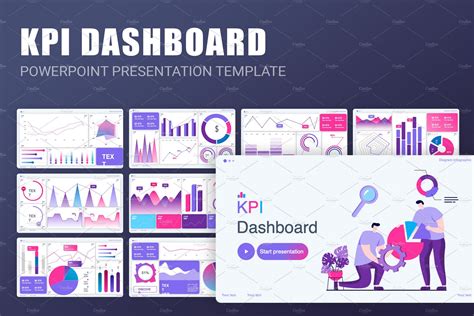 KPI Dashboard PowerPoint Template | Presentation Templates ~ Creative ...