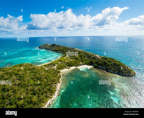 West Indies, Antigua and Barbuda, Antigua, Great Bird Island, South and North Beach Stock Photo ...