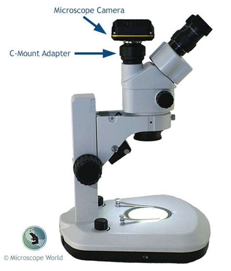 Microscope C-Mount Adapters and Camera Chip Sensors