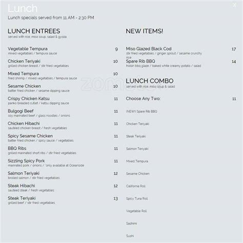 Love Boat Sushi Menu, Menu for Love Boat Sushi, Oceanside, San Diego - Urbanspoon/Zomato