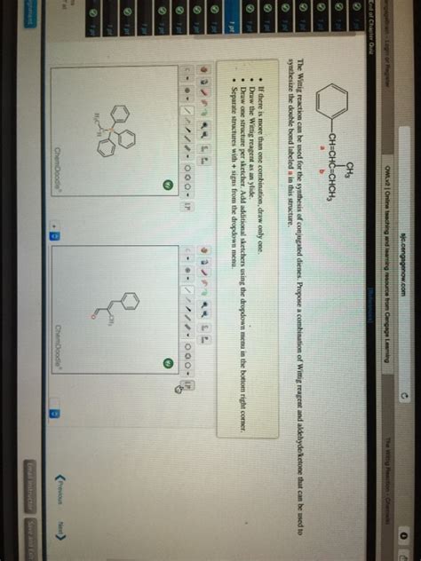 Solved The Wittig reaction can be used for the synthesis | Chegg.com