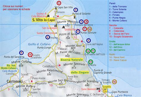 Dive sites and Itineraries for divers in San Vito Lo Capo