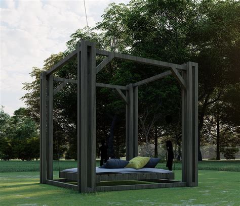 Freestanding Hammock DIY Plans, Outdoor Patio ,gazebo Project Blueprints With Material ,cut List ...