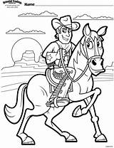 Western Pictures To color sketch template