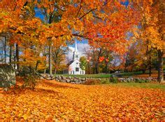 Vermont country church in Fall. I want to live here....love the East ...