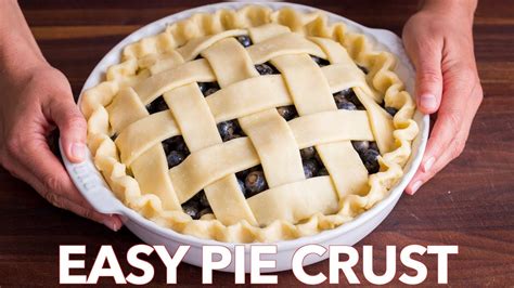 How To Make Easy HOMEMADE PIE CRUST Recipe - YouTube