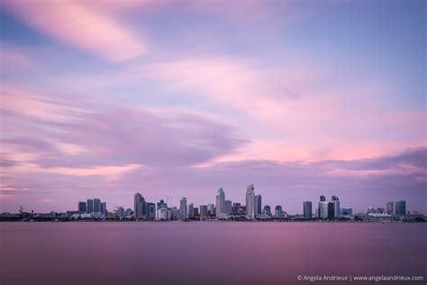 Dreamy San Diego Skyline Sunset - Angela Andrieux Photography - Fine Art Photographer ...