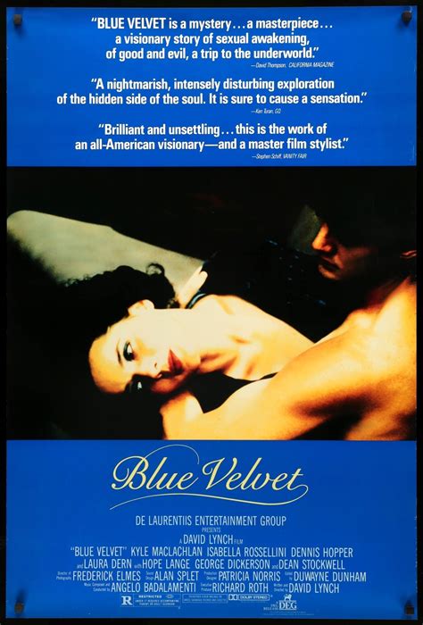 Blue Velvet (1986) Original One-Sheet Movie Poster - Original Film Art ...