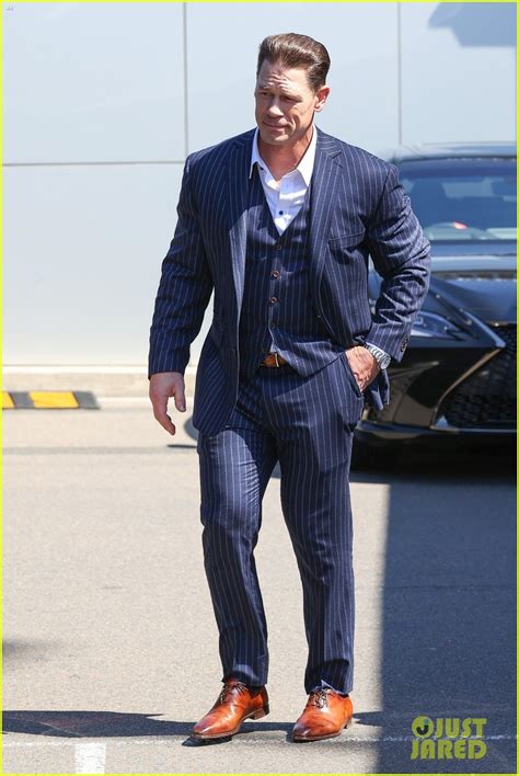 John Cena Looks Sharp in Pin-Striped Suit While Arriving in Australia ...