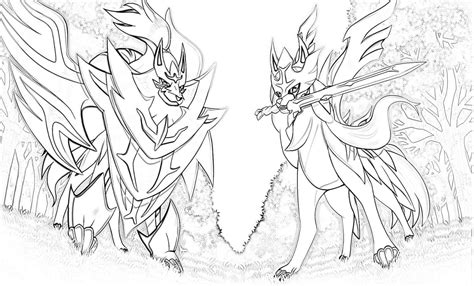 Zacian 6 Coloring Page - Free Printable Coloring Pages for Kids