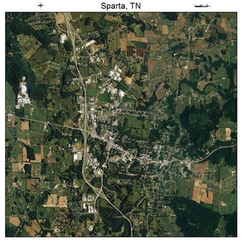 Aerial Photography Map of Sparta, TN Tennessee