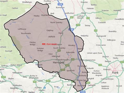 harrogate map - Merry Maids Domestic Cleaning Services