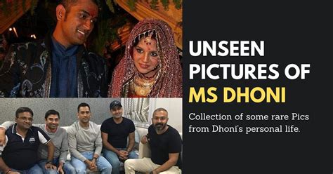 Rare & Unseen Pictures Of Former Indian Captain MS Dhoni