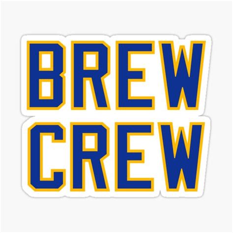 "Brew Crew - White" Sticker for Sale by SaturdayACD | Redbubble