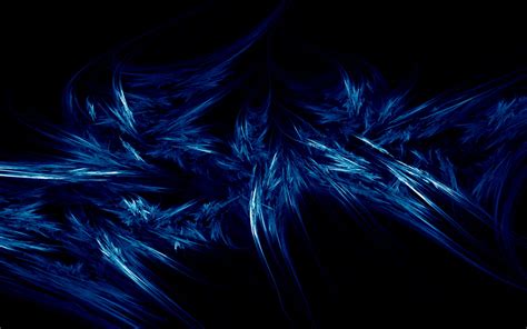 Blue and black abstract painting, abstract, blue, digital art HD ...