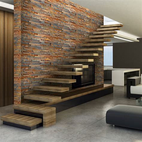 Natural stone wall cladding panel - RUSTY - STEGU SP. Z O.O. - interior ...