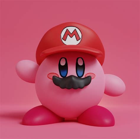 Free STL file Kirby Mario 🐉・3D printing idea to download・Cults