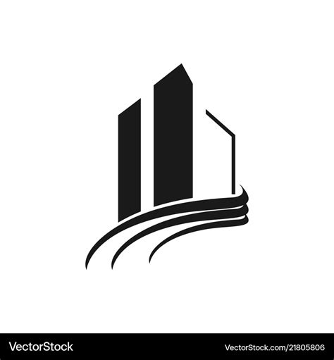 Real estate logo design inspiration Royalty Free Vector